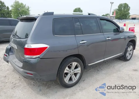 2013 Toyota Highlander Limited V6 z USA, uszkodzony, nr VIN 5TDDK3EH4DS216786